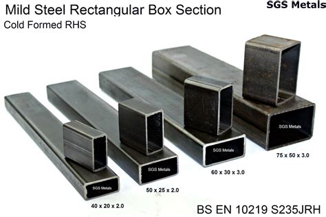 mild steel box section standard sizes|rectangular box section steel sizes.